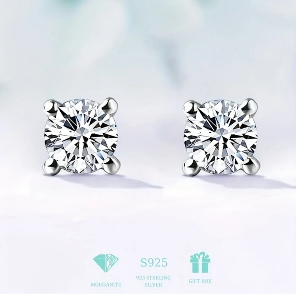 Certified 1ct. t.w. Diamond Brilliant Cut Stud
